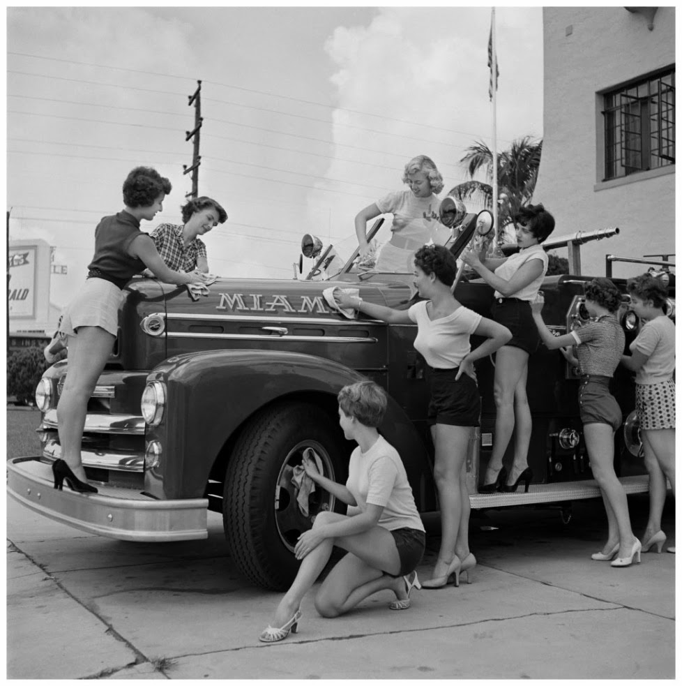 Fire station in Miami Beach, Fla. 1955 Photo Bunny Yeager.jpg